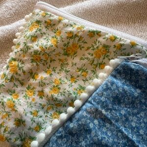 Handmade pouches with Poms